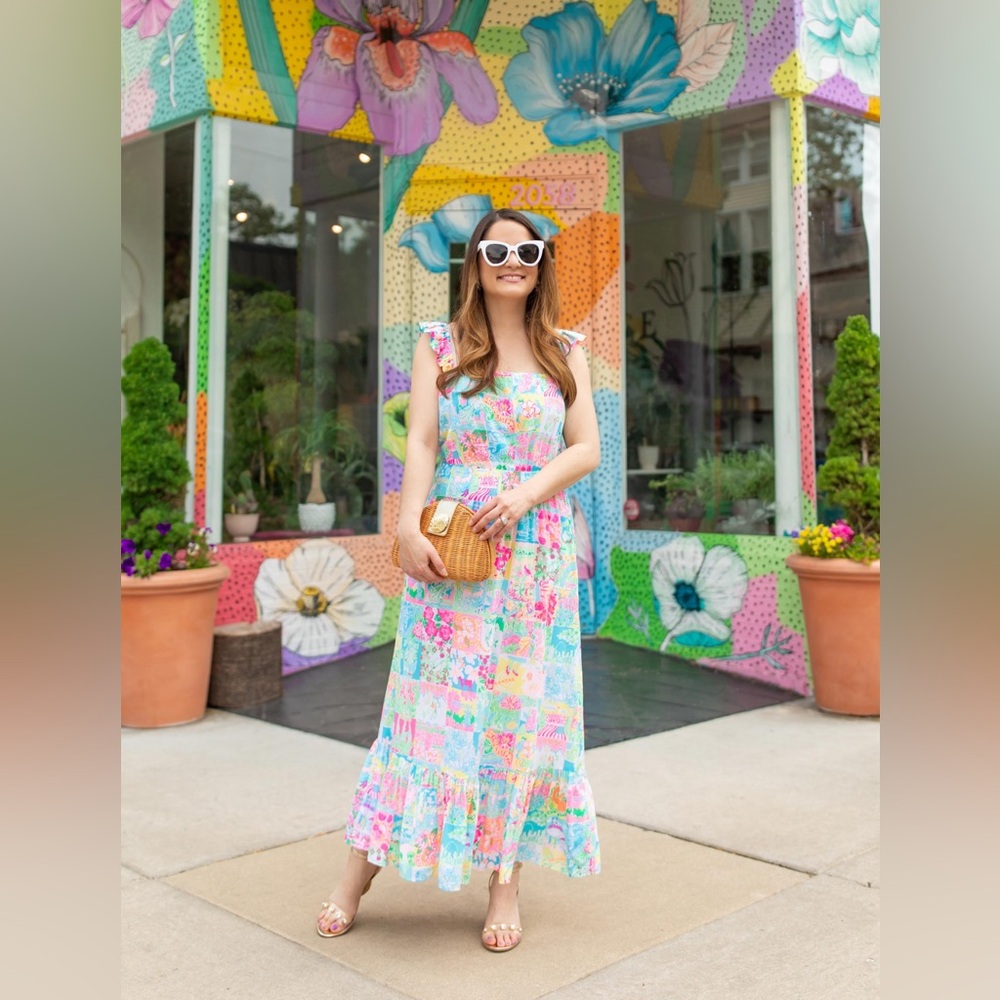 Lilly Pulitzer State of Mind Print Crista Dress
